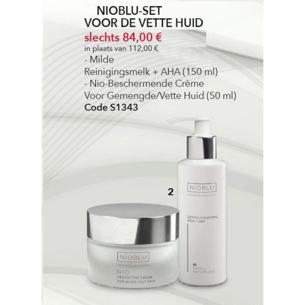 NioBlu Set voor de gemengde/vette huid 